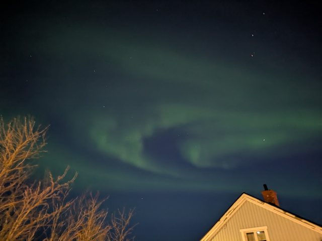 Aurora over Kiruna during COMPEX-EC